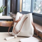 Buy Turelifes Tassel buckets Women's Totes Handbag and casual Shoulder Bags Soft Leather Crossbody Bag Online in UAE