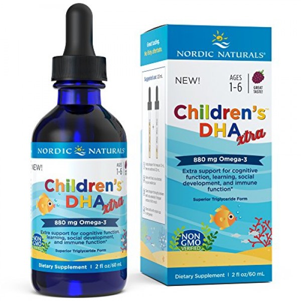 Nordic Naturals Children's DHA Xtra Fish Oil Supplement Rich in Omega DHA to EPA for Kids. Sale in UAE