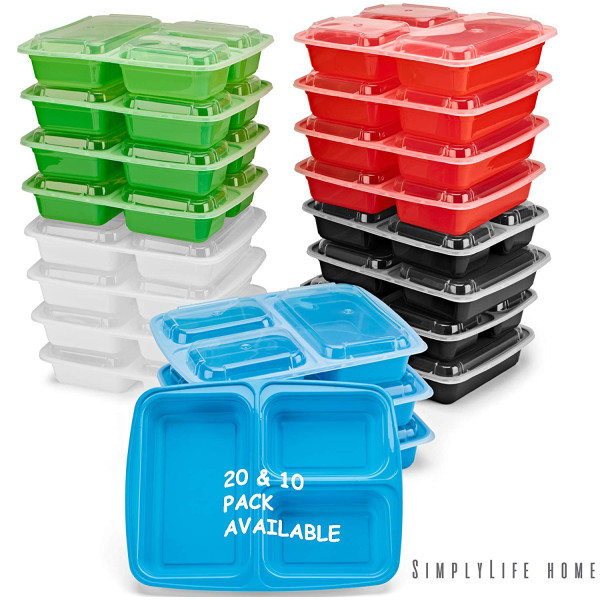 Shop 3 Compartment Meal Prep Containers For Home..