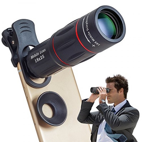 Buy APEXEL Cell Phone Lens Universal 18X Optical Zoom Lens Manual Telescope Made in USA