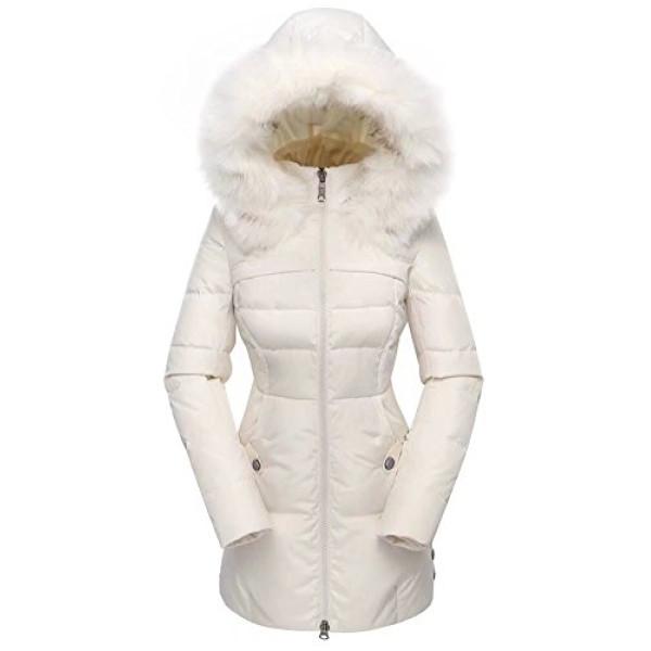 Buy Online Imported Women`s Fur Hooded Coat In U..