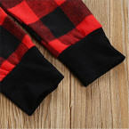 outfit baby boy girl long sleeve black hoodie with check pocket shop online in UAE