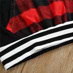 outfit baby boy girl long sleeve black hoodie with check pocket shop online in UAE