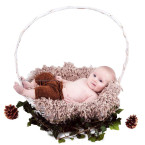 d&j don&judy hand crochet round blanket with fringe newborn photography shop online in UAE