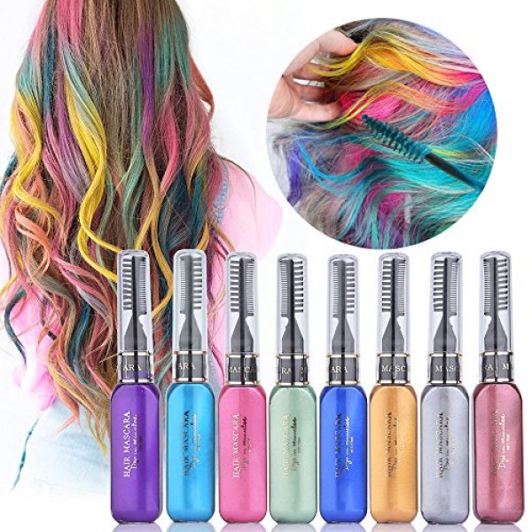 ms.dear temporary hair color chalk 8 colors instantly hair chalks set shop online in UAE