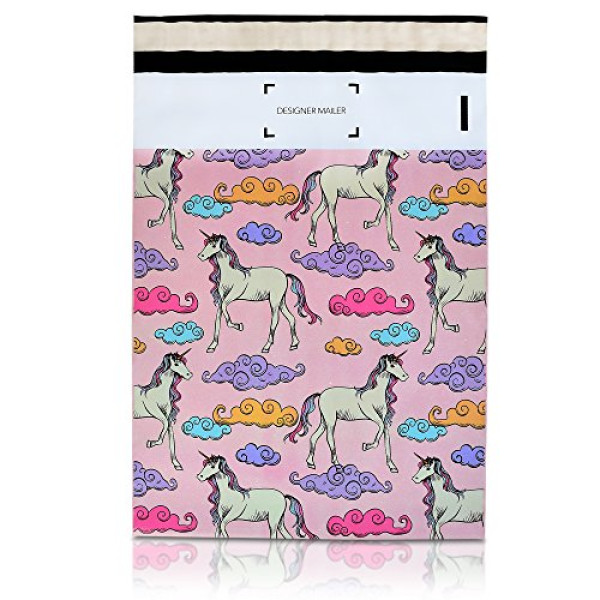 High Quality 100 Pack 10x13 Pink Unicorn Poly Ma..