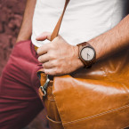Shop online Best Quality wooden Case Men Quartz Wrist Watch in UAE