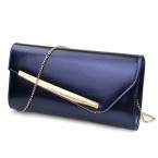 Buy Wedding Party Womens Evening Clutch With Chain Strap Metal Bar Accent Purse Online in UAE