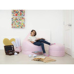 Get online Import Quality Storage Pouf with zipper Cover in UAE 