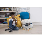 Get online Import Quality Storage Pouf with zipper Cover in UAE 