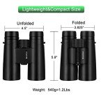 High Quality HD Binocular Telescopes BAK4 Waterproof With Carry bag and Neck Strap Made in USA