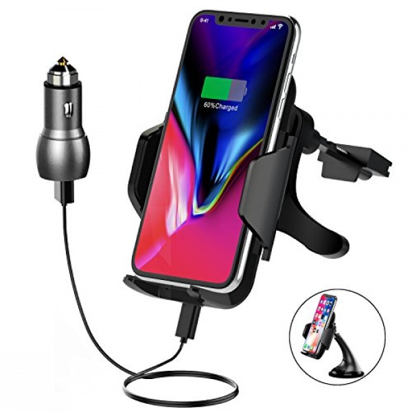 Buy Anroog Qi Wireless Car Charger Fast Charger Car Mount Online in Pakistan