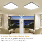 Original B-Right 20W Ultra-Thin Square LED Flush Mount Ceiling Light Sale in UAE