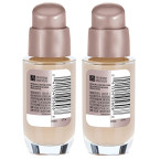 Maybelline Dream Satin Liquid Foundation (Dream Liquid Mousse Foundation), Natural Beige, 2 count