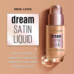 Maybelline Dream Satin Liquid Foundation (Dream Liquid Mousse Foundation), Natural Beige, 2 count