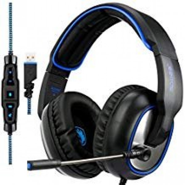 Gaming Headset Channel Surround Usb Wired Over Ear Computer Headset Headphones Shop Online In UAE