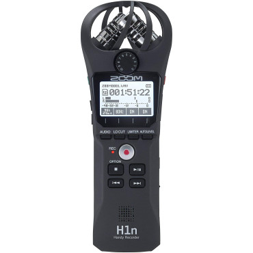Zoom H1n Portable Recorder, Onboard Stereo Microphones, Camera Mountable, Records to SD Card, Compact, USB Microphone, Overdubbing, Dictation, For Recording Music, Audio for Video, and Interviews Zoom H1n Portable Recorder, Onboard Stereo Microphones, Camera Mountable, Records to SD Card, Compact, USB Microphone, Overdubbing, Dictation, For Recording Music, Audio for Video, and Interviews
