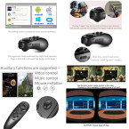 VR SHINECON-Virtual Reality VR Headset 3D Glasses Headset Helmets VR Goggles for TV, Movies & Video Games Compatible iOS, Android &Support 4.7-6.53 inch iOS System is Not Compatible with Handle