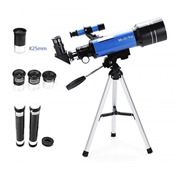Buy MaxUSee 70mm Refractor Telescope with Tripod & Finder Scope Online in UAE