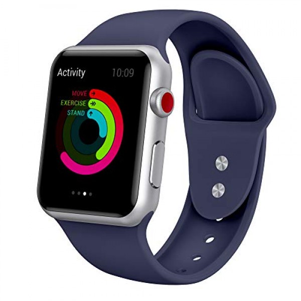 Yimzen Soft Silicone Sport Compatible for iWatch Band Strap Compatible for Apple Watch sale in Pakistan