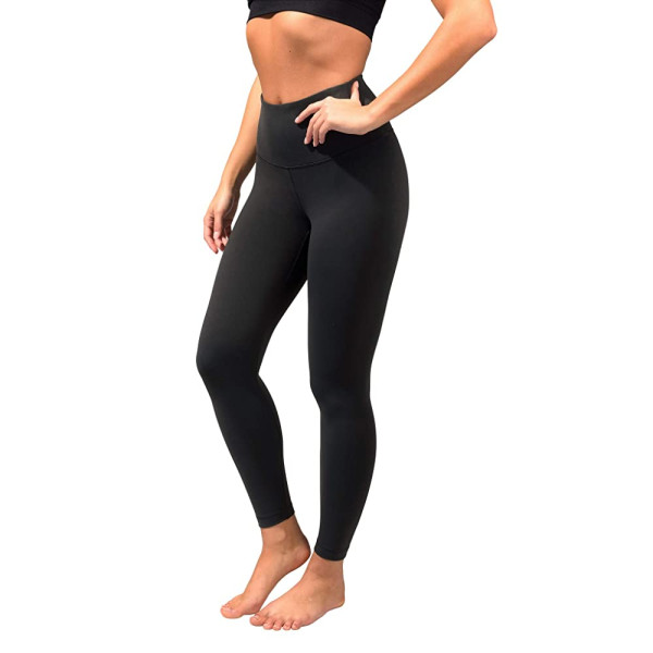 90 Degree By Reflex Ankle Length High Waist Power Flex Leggings - 7/8 Tummy Control Yoga Pants