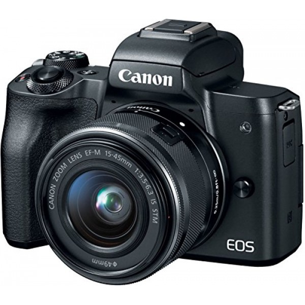 Original Canon EOS M50 Mirrorless Camera Kit w/EF-M15-45mm and 4K Video Imported from USA