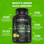 100% Pure Garcinia Cambogia Extract - Appetite Suppressant - Carb Blocker Capsules - 2100 MG - 90 Caps