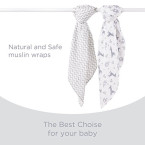 kid hance baby cotton muslin swaddle blanket wrap 100% eco friendly natural cotton shop online in UAE