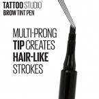 High Quality Maybelline Tattoo Studio Brow Tint Pen Makeup Deep Brown sale Online in UAE
