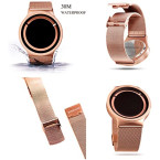 Mens Watches,Creative Personality Fashion Spiral Waterproof Unique Design Cool Wrist Watch Stainless Steel Mesh Watch for Men