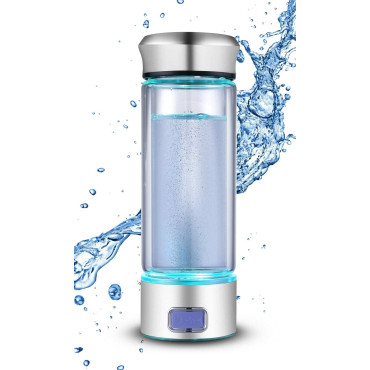 LevelUpWay - Glass Hydrogen Generator Water Bottle SPE PEM Technology Water Ionizer LevelUpWay - Glass Hydrogen Generator Water Bottle SPE PEM Technology Water Ionizer