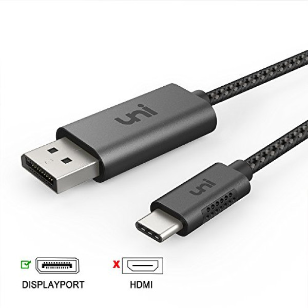 Usb C To Displayport Cable (4k@60hz), Uni Thunde..