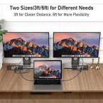 USB C to DisplayPort Cable (4K@60Hz), uni Thunderbolt 3 to DisplayPort Cable Compatible for MacBook Pro 2018/2017 and multiple devices online in UAE