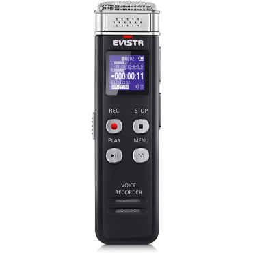 EVISTR 16GB Digital Voice Recorder Voice Activated Recorder with Playback - Upgraded Small Tape Recorder for Lectures, Meetings, Interviews, Mini Audio Recorder USB Charge, MP3 EVISTR 16GB Digital Voice Recorder Voice Activated Recorder with Playback - Upgraded Small Tape Recorder for Lectures, Meetings, Interviews, Mini Audio Recorder USB Charge, MP3