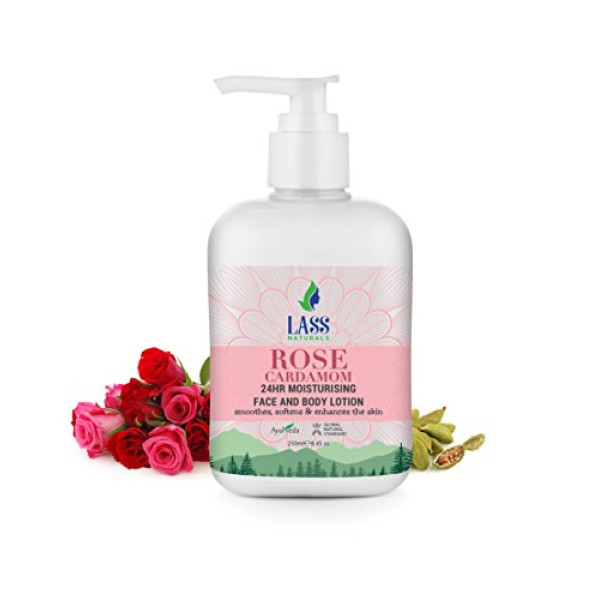 Lass Naturals Rose Cardamom 24 Hr Moisturising F..
