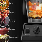 Vitamix Explorian Blender, Professional-Grade, 64 oz. Low-Profile Container, Black - 65542