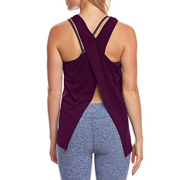 Open Back Yoga Tops For Women By Yucharmyi Onlin..