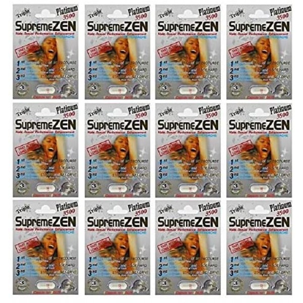 Supreme Zen Platinum 3500mg Male Sexual Performance Enhancement 100% Authentic (12)