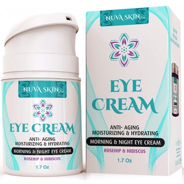 Anti-Aging Under Eye Cream by Nuva Skin - Reduce the Appearance of Fine Lines, Wrinkles, Dark Circles, Puffiness Shop in UAE
