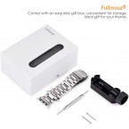 Fullmosa Compatible Apple Watch Band 42mm 44mm 38mm 40mm, Stainless Steel iWatch Band for Apple Watch Series 6/5/4/3/2/1/SE, 42mm 44mm Silver