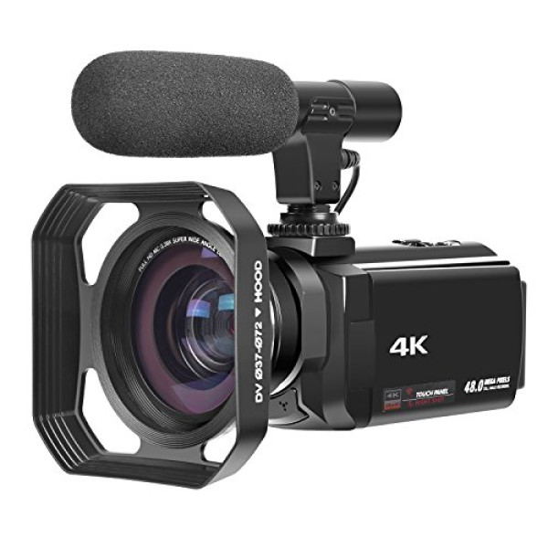 Original 4k Camcorder With Microphone 48mp Digit..