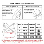 Snailify Women's Sports Bra Criss Cross Racerback High Impact Yoga Running Wirefree Bras - Gym Workout Activewear,Black