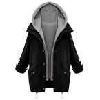 Buy online High Quality Women`s 2 piece Hodded+Coat Jacket in UAE 