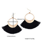 Buy online imported Fan tassel Hoop Earrings in UAE