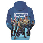 Yeawooh Fortnite 3D Printing Unisex Hoodie Novelty Youth Game Sweatshirt Pullover Size M (Brown)