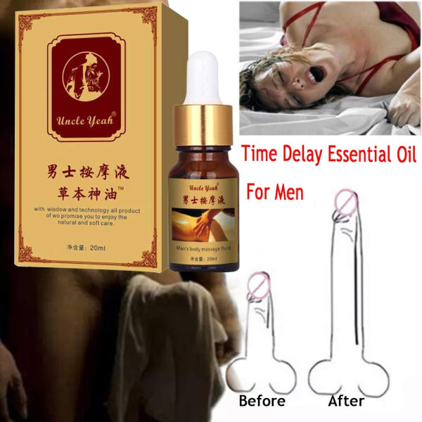 Men Big Dick Penis Enlargement Oil Permanent Thickening Growth Delay Sex Massage Oil by ROMANTIC BEAR