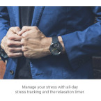 Garmin vivomove HR, Hybrid Smartwatch for Men and Women, Silver with Sea Foam Silicone Band