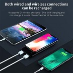 TOVAOON Wireless Portable Charger, 10000mAh Wireless Charger Power Bank External Battery Pack for iPhone sale in Pakistan
