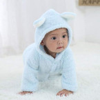 scaling baby boys girls long sleeves keep warm cartoon hooded romper jumpsuit shop online in UAE