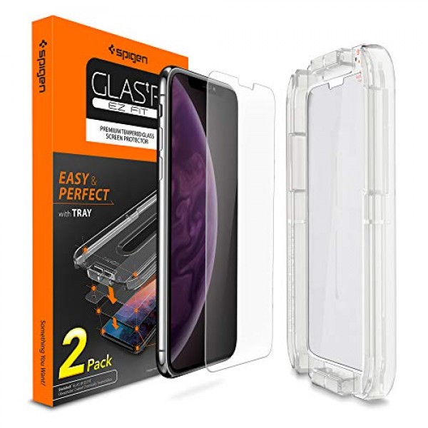 Original Spigen Tempered Glass Screen Protector for iPhone Xs Max Sale in Pakistan